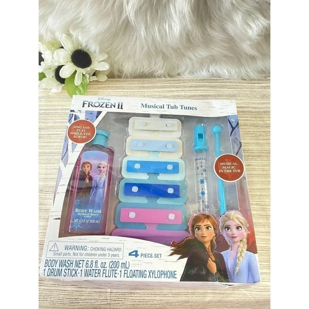 New Disney Frozen II Musical Tub Tunes set, 4 piece set Bath Fun Kids Toys